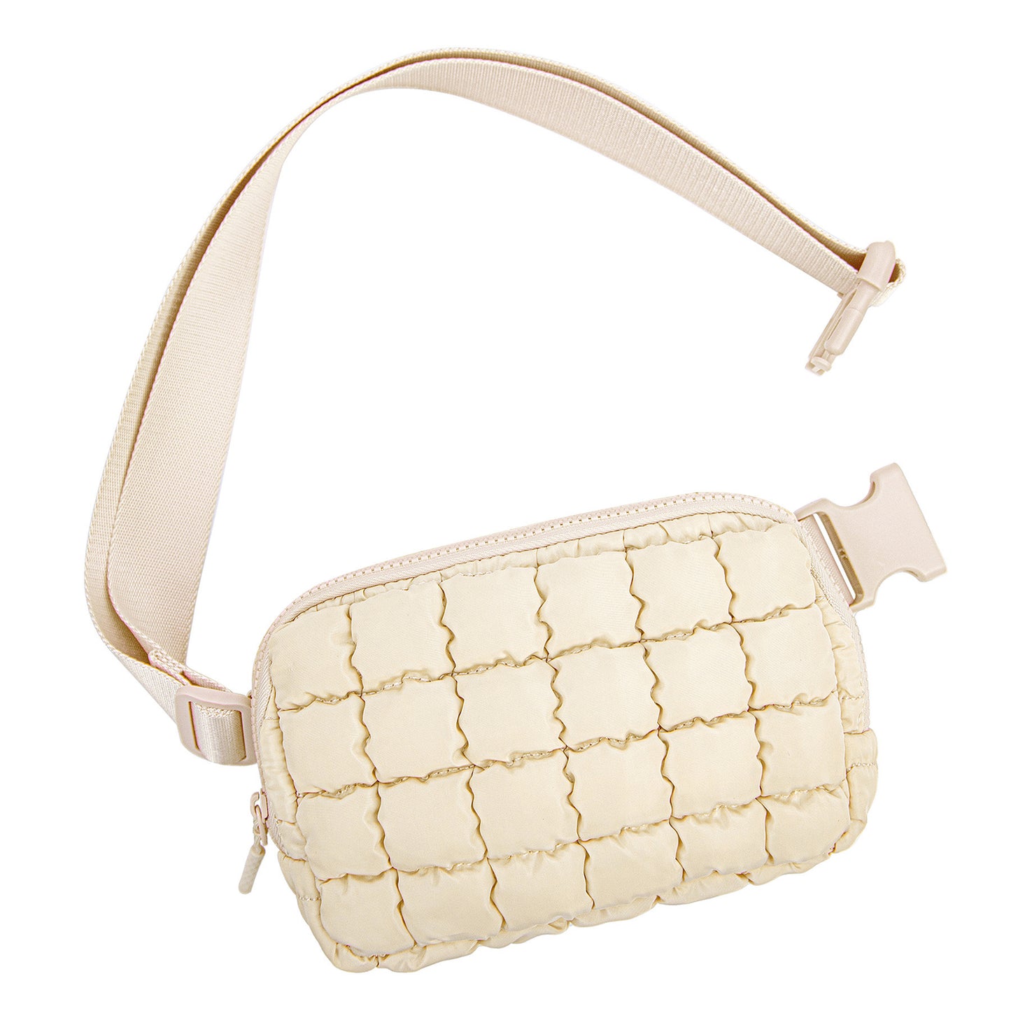 Evyn Quilted Puffer Sling Belt Bum Bag