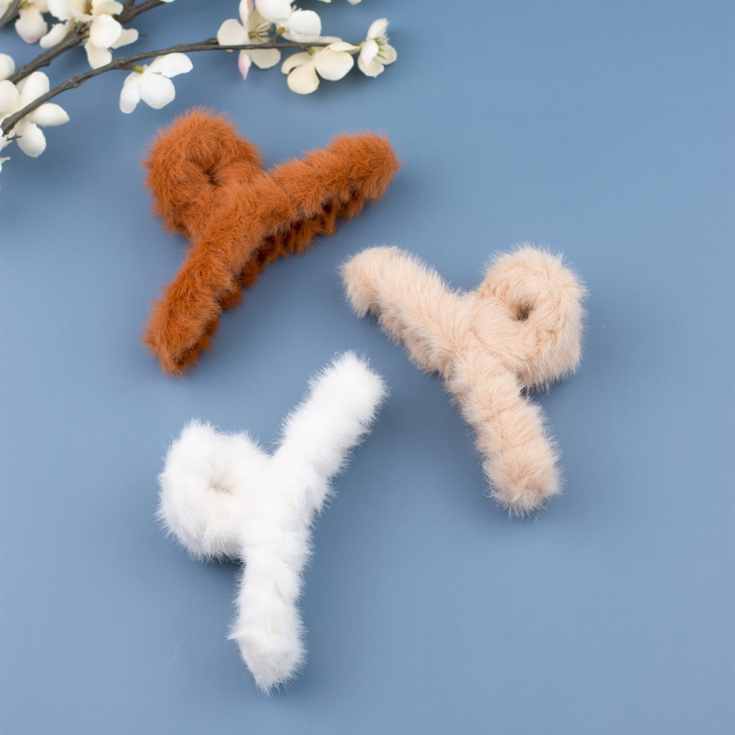 Fuzzy Fur Claw Clip | 3 Pack