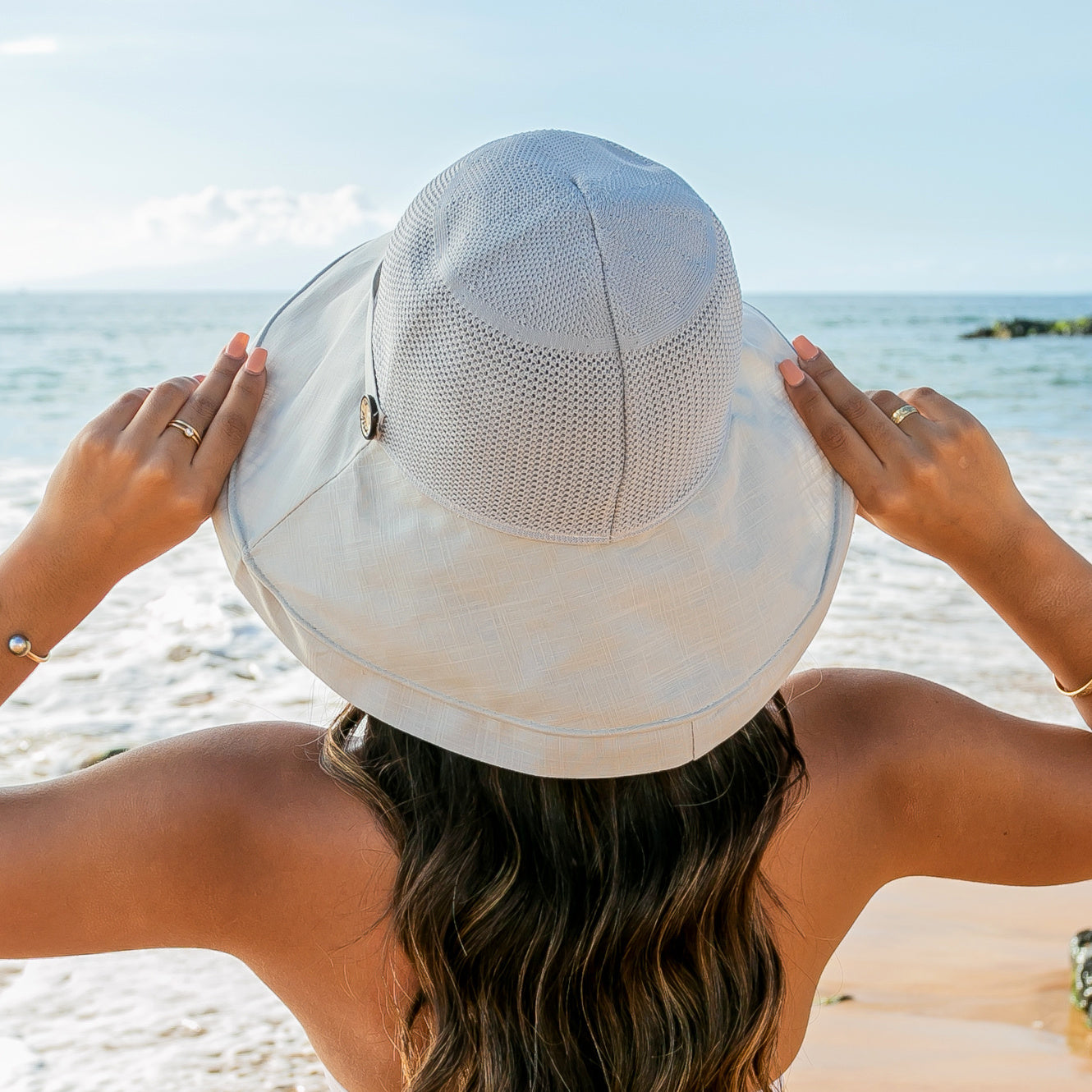 Button Accent Cargo Hat