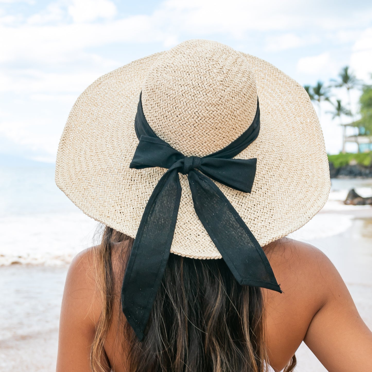 Bow Accent Peasant Sunhat