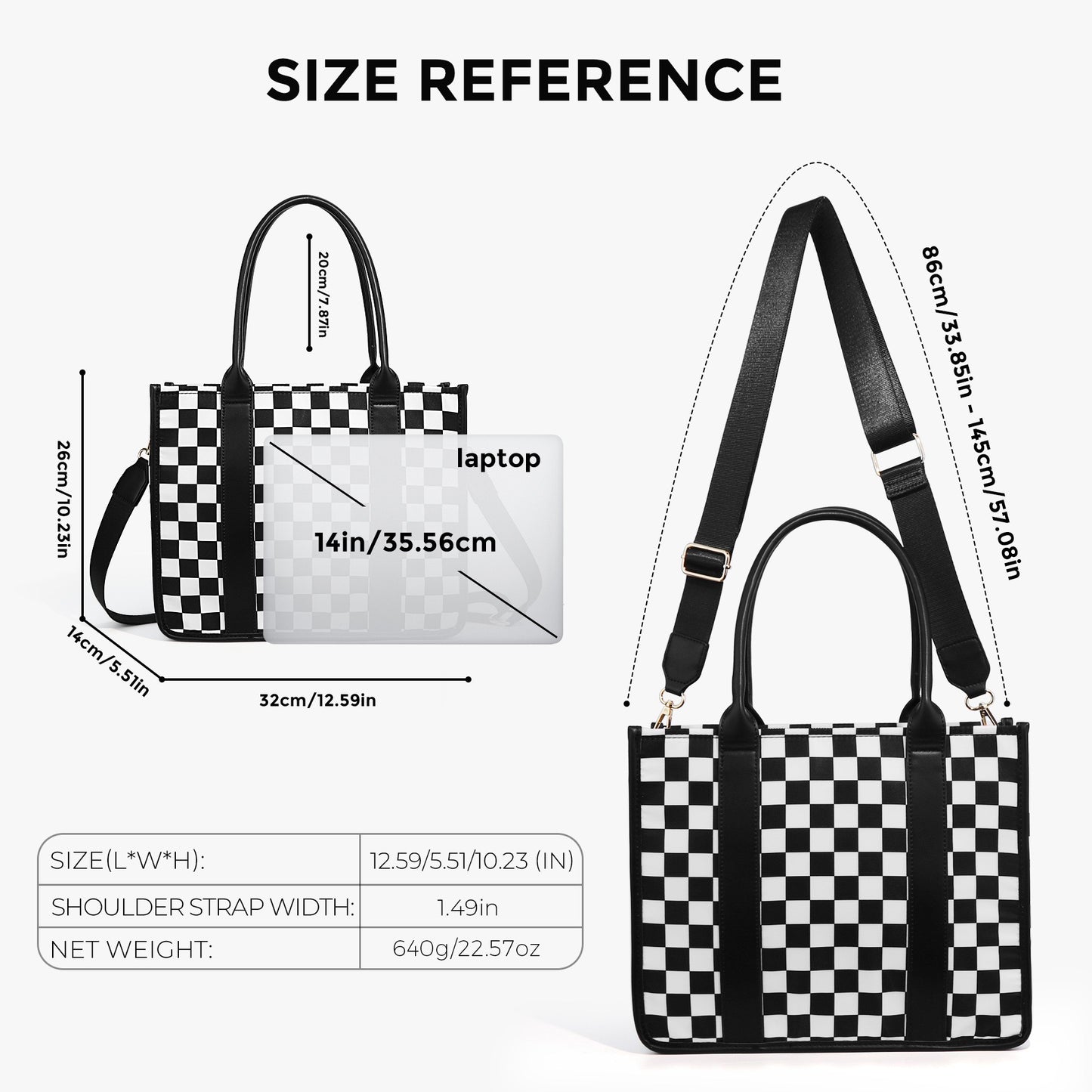 Dallas Checkered Tote