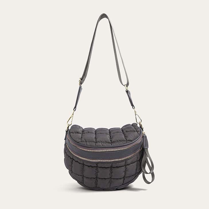 Jaya Puffer Double Zip Crossbody Sling