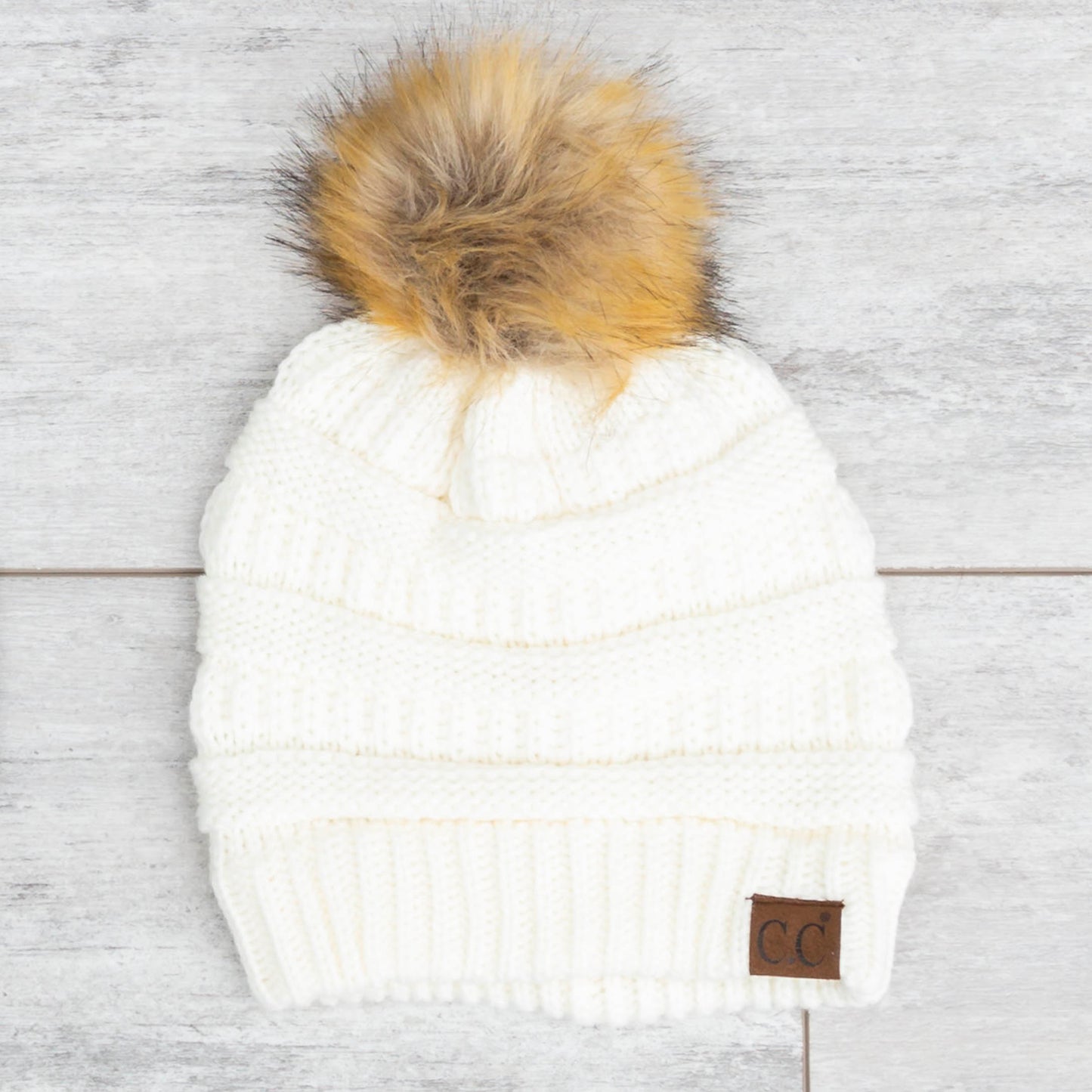 C.C® Fur Pom Beanies