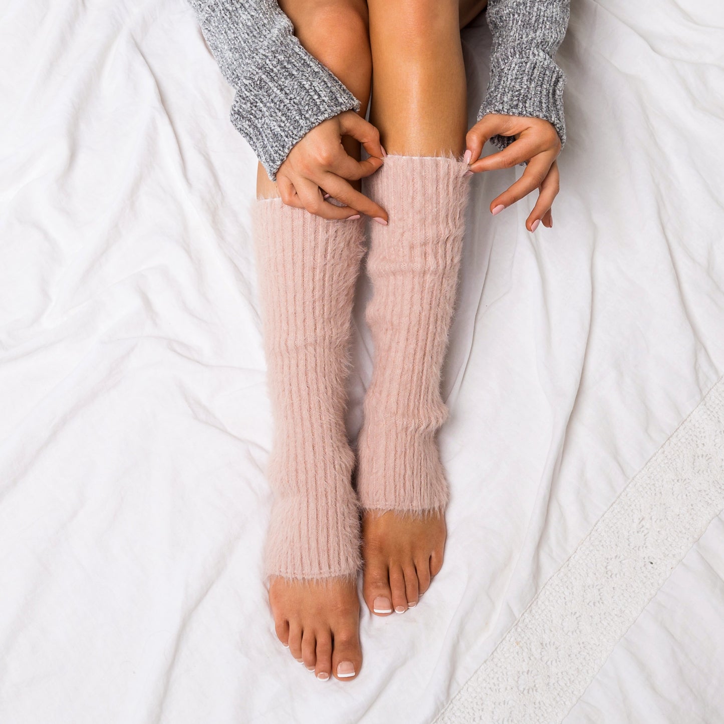 Eyelash Leg Warmers