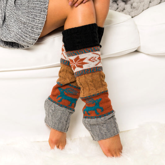 Nordic Snowflake Leg Warmer