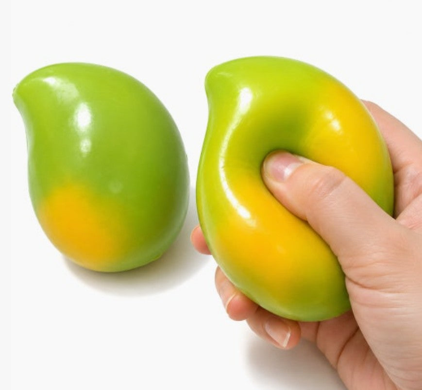 Mango Squeeze ASMR Crunchy Color Change Squishy Stress Relief Fidget Toy
