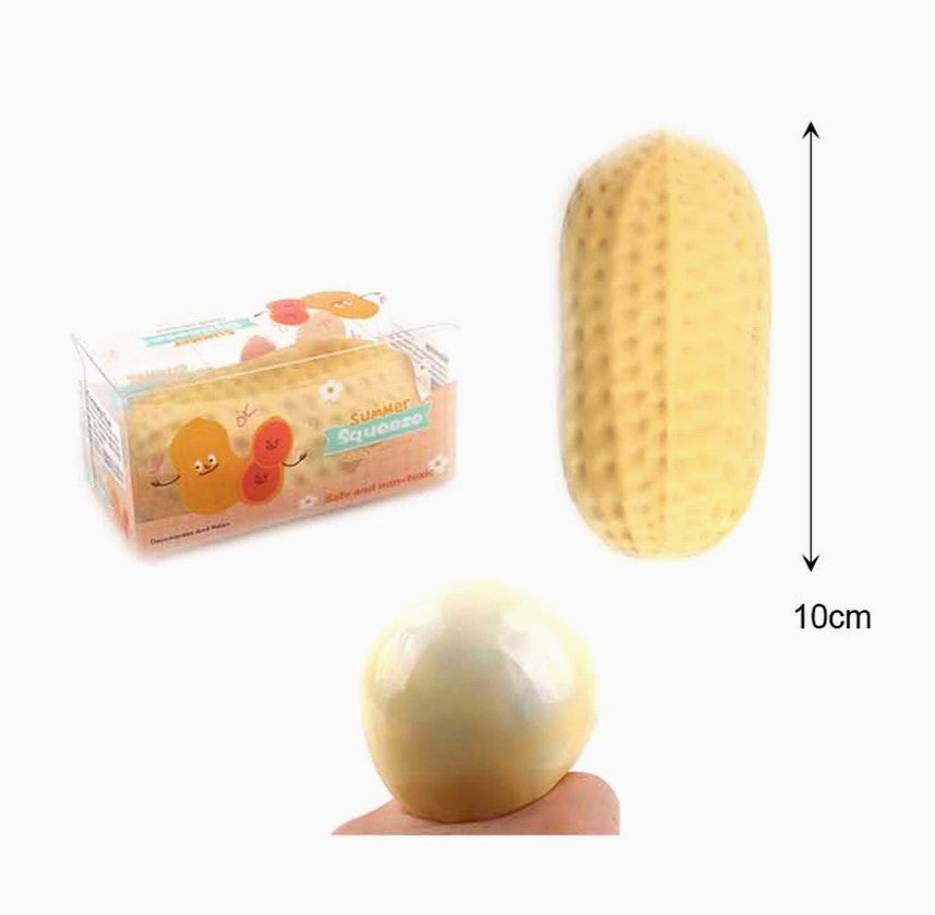 Peanut Squeeze ASMR Crunchy Squishy Stress Relief Fidget Toy