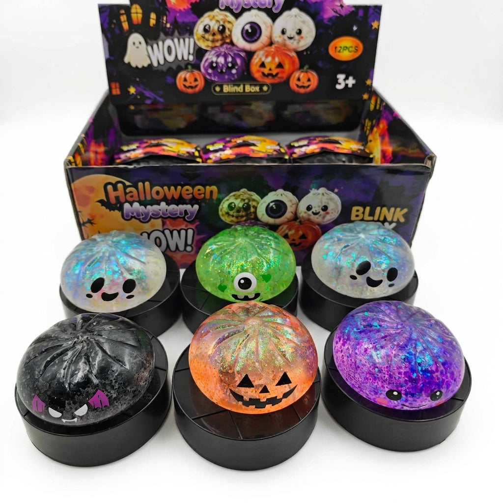 Halloween Glitter Slow Rise Maltose Dumpling Squishy Toy